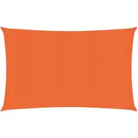vidaXL Voile d'ombrage 160 g/m² Orange 2,5x4,5 m PEHD