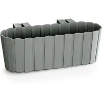 Prosperplast Pot De Fleurs 4,9l Avec Crochets Gris Boardee Hook Ddecz400-405u