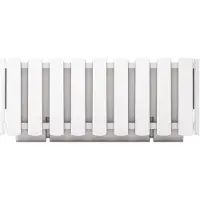 Prosperplast Jardinière Boîte À Fleurs À Suspendre 38cm Blanc Boardee Fencycase