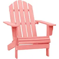 vidaXL Chaise de jardin Adirondack en bois massif de sapin rose