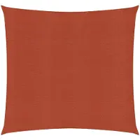 vidaXL Voile d'ombrage 160 g/m² Terre cuite 7x7 m PEHD