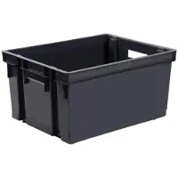 Eda Plastiques Bac Manutention 30L Superposable Emboitable - Gris - Plastique Résistant