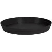 Eda Soucoupe ronde toscane - Ø22.5cm - Anthracite - Plastiques