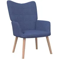 vidaXL Fauteuil relax bleu Tissu