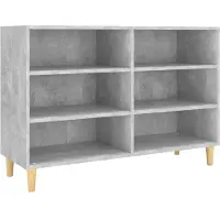 vidaXL Buffet gris béton 103,5x35x70 cm bois d'ingénierie