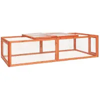 vidaXL Clapier pour lapins 183x90x46,5 cm Sapin massif