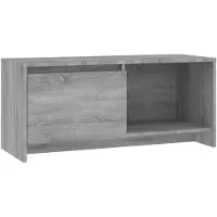 vidaXL Armoire TV Gris Sonoma 90x35x40 cm Bois composite