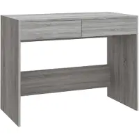 vidaXL Bureau gris Sonoma 101x50x76,5 cm Bois composite