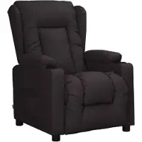 vidaXL Fauteuil relax noir similicuir