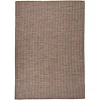 vidaXL Tapis à tissage plat d'extérieur 160x230 cm Marron