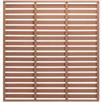 vidaXL Panneau de clôture WPC 180x180 cm Marron