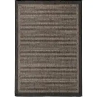 vidaXL Tapis à tissage plat d'extérieur 140x200 cm Marron foncé