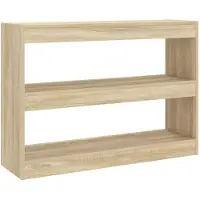 vidaXL Bibliothèque/Séparateur de pièce chêne sonoma 100x30x72 cm