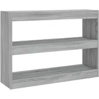 vidaXL Bibliothèque/Séparateur de pièce sonoma gris 100x30x72 cm