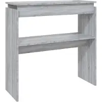 vidaXL Table console Sonoma gris 80x30x80 cm Bois d'ingénierie