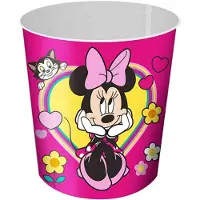 Kids Euroswan | Poubelle MINNIE - 4l - Coloré - Pratique pour la chambre d'enfant - Produit original sous licence