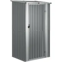 vidaXL Abri de jardin 118.5x97x209.5 cm galvanisé Stahl grau