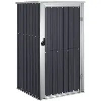 vidaXL Abri de jardin 88x89x161 cm galvanisé Stahl -Anthrazit -Gelenkt