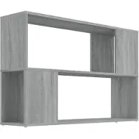 vidaXL Bibliothèque Sonoma gris 100x24x63 cm Bois d'ingénierie