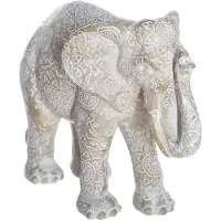 Atmosphera Éléphant Blanc Résine Hauteur 15
