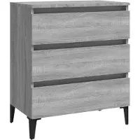 vidaXL Sideboard Gris Sonoma 60x35x69 cm Bois composite