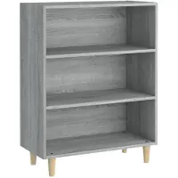 vidaXL Sideboard Gris Sonoma 69,5x32,5x90 cm Matériau dérivé du bois