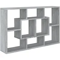 vidaXL Étagère murale Sonoma gris 85x16x52,5 cm Bois d'ingénierie