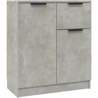 vidaXL Sideboards 2 pcs. Gris béton 60x30x70 cm Bois composite
