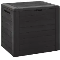 vidaXL Coffre de jardin Marron 58,5x46x55 cm Polypropylène