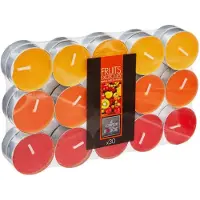 Atmosphera Lot de 30 bougies parfumées - fruits exotiques - 330g - Orange - Atmosphera createur d'interieur