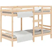 vidaXL Lit superposé sans matelas 90x200 cm pin massif