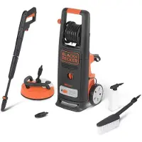 Black & Decker Nettoyeur Haute Pression 2000W 140 Bar 440 L/h Patio cleaner et brosse fixe Black+Decker