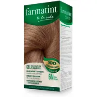 Farmatint Gel Coloration Permanente 6N Blond Foncé – Lot de 5 unités, Couleur Naturelle et Éclatante