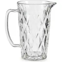 Vivalto Carafe - - Diamant - Verre Transparent - 1 L - Multicolore - 13,5 X 12 X 19,5 Cm
