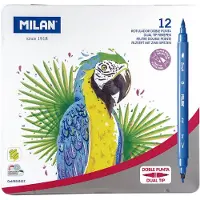 Milan und Marker mit 2 Spitzen in 12 Farben