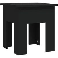 vidaXL Table basse noire 40x40x42 cm Bois composite