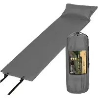 Springos Matelas de couchage | autogonflant | 186 cm | avec housse et oreiller | Anthracite