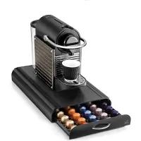 Cep capsule houder met la charge - opbergelement - tbv Nespresso cuphouder- machine standaard - 50 cups, Machine à café : accessoires, Noir