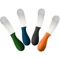 Vin Bouquet Fih 329 Lot De 4 Couteaux À Épandage Noir/Vert Bleu Orange
