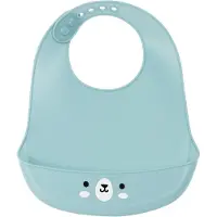 Safta Lätzchen Bear Silikon Hellblau (21 x 2 x 26 cm)