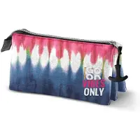 KARACTERMANIA Triple étui multi-usages Eco Omp Good Vibes Only Tie Dye Denim (23 x 11 x 10 cm)
