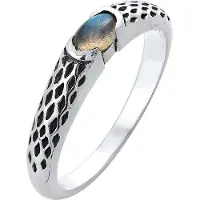 KUZZOI Bague pétrole / noir / argent