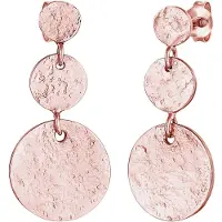 Elli Boucles d'oreilles 'Geo' or rose