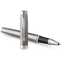 Parker Steel Rollerball Pen Im Essential Ct Argenté Enfants