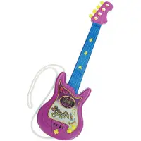 Reig Musicales Kindergitarre Reig Party Lila Blau 4 Seile Elektrizität (Anglais, Espagnol, Français, Portugais)