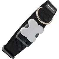 Red Dingo S6100029 Dog Collar Noir 4 x 37-55 cm