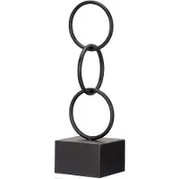 Gift Decor kleine schwarze Reifenfigur