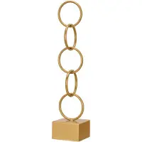 Gift Decor grosse goldene Reif-Figur