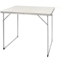 Aktive Folding Camping 80x60x70 Cm Table Blanc