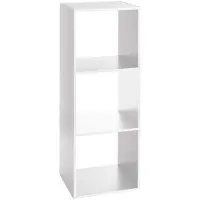 Five Simply Smart Square Shelving 34.4x32x100.5 Cm 3 Shelves Blanc